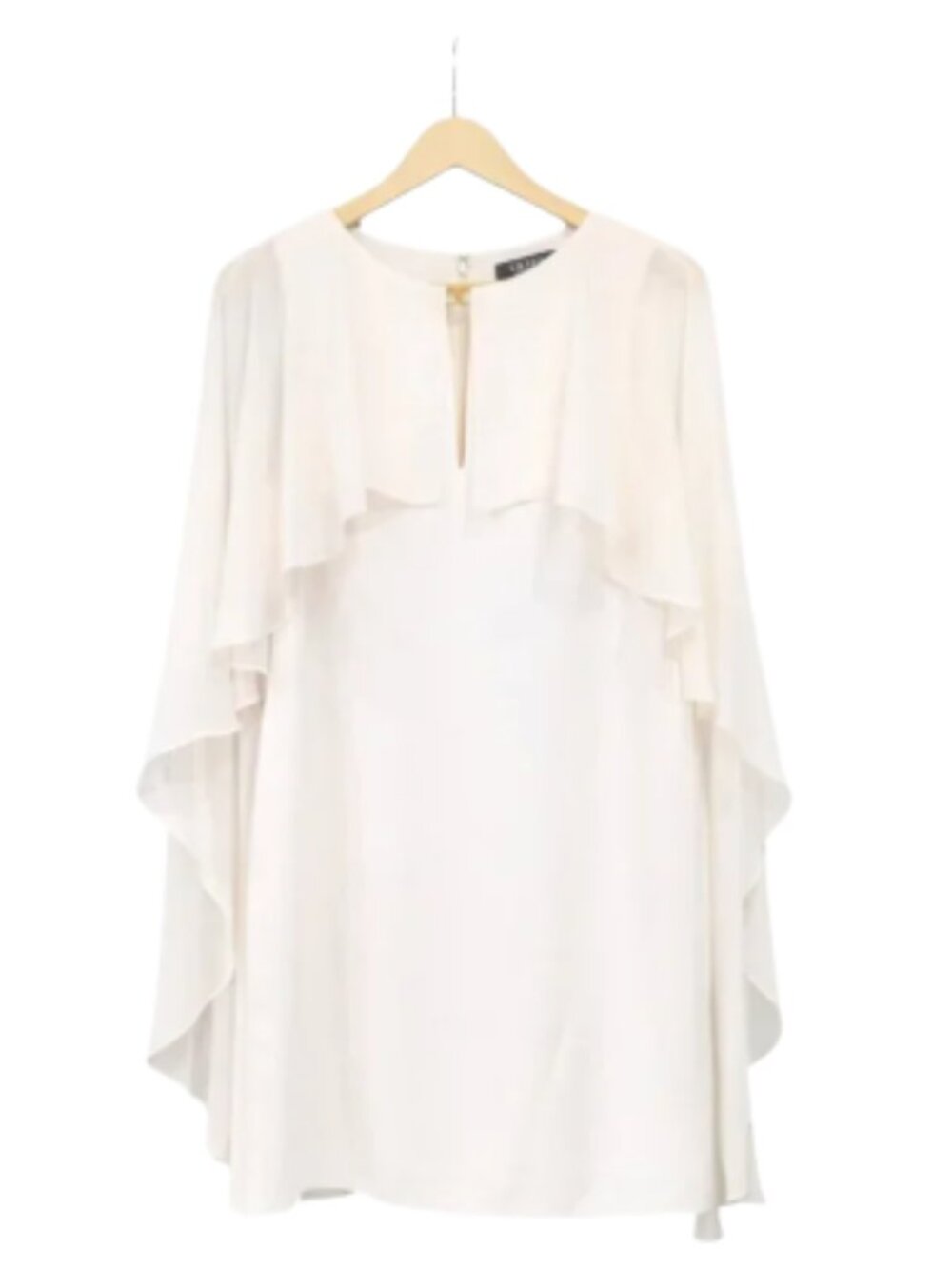 Lauren Ralph Lauren Renelle Ivory Cape Cocktail Dress Size 2 NWT - Picture 5 of 11